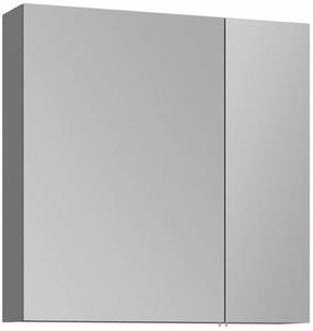 Pakabinama vonios spintelė su veidrodžiu Kalune Design Nuvola 60 v2-737, pilka sp., 16 cm x 66 cm x 60 cm