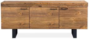 Komoda Home4you Ironbridge 34569, pušies sp, 64 cm x 160 cm x 47.5 cm