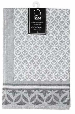Virtuvinis rankšluostis Carino SDA-10, baltas/sidabro/pilkas, 60 cm x 40 cm