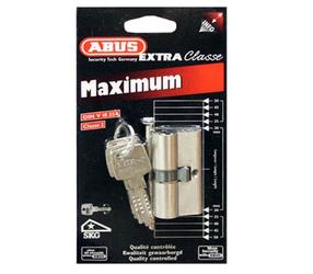 Spynos cilindras Abus 40x40mm, europinio (din) standarto, 80 mm, nikelio sp.