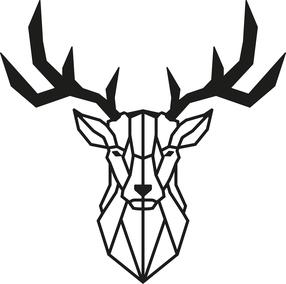Sienos dekoracija Wallity Deer 2, 51 cm x 51 cm