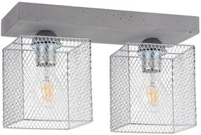 Šviestuvas lubų Spot-Light Gittan 8172236, E27, 2 x 60 W, pilka sp. / pilka sp.