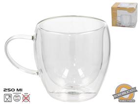  Dubultā stikla krūze Kitchen&GO, caurspīdīga krās., 0.25 l