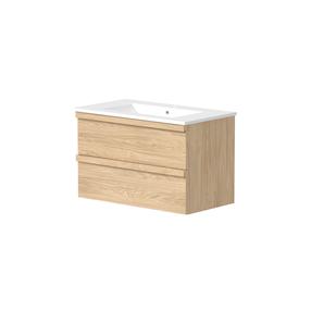 Vonios spintelė su praustuvu RB Bathroom Pure, rusva sp., 46.5 cm x 81.5 cm x 50 cm