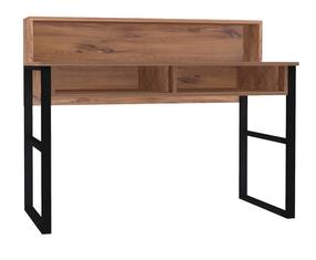 Rakstāmgalds Kalune Design Kemo, 120 cm x 55 cm, 95.8 cm, melns krās./valriekstu krās.