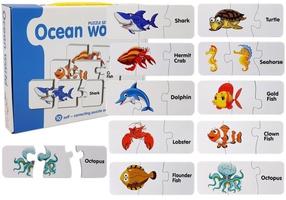 Пазл, морские животные Lean Toys, EN, многоцветный, 10 шт.