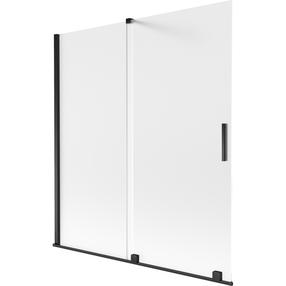 Dušo sienelė Mexen Velar, 150 cm x 150 cm, skaidri sp./juoda sp./matinis