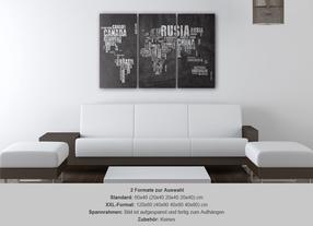 Korķa reprodukcija Artgeist El Mundo PINNWAND184, 90 cm x 60 cm