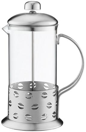 Kafijas kanna French Press Ambition Larissa, 0.6 l, sudraba krās.