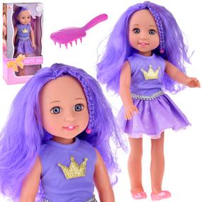 Кукла Jokomisiada Pretty Girl ZA4766, 38 см, фиолетовый цв.