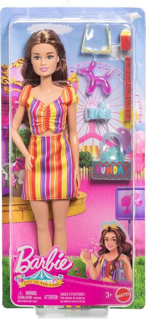 Lelle, ar piederumiem Mattel Barbie Day At The Fair JFL59, 29 cm, daudzkrāsaina
