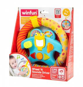 Образовательный руль Smily Play Wheel N Sounds Driver, многоцветный