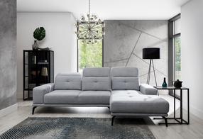 Kampinė sofa Torrense Primo 88, šviesiai pilka sp., dešininė, 175 x 265 cm x 98 cm
