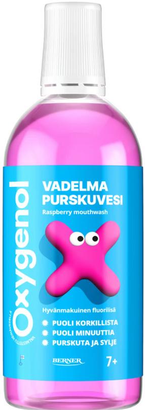 Burnos skalavimo skystis Oxygenol, aviečių skonio, 500 ml