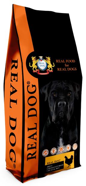 Sausas šunų maistas Real Dog, vištiena/ryžiai, 20 kg