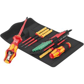 Набор отверток Wera Turbo, перекрестный/плоский, изолированный, 16 шт.