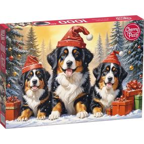 Пазл CherryPazzi Holiday Puppies, 50 см x 70 см, 1000 шт., многоцветный