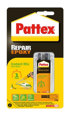 Klijai epoksidiniai Moment Pattex Repair Epoxy 1 min, 0.011 l, skaidri sp.