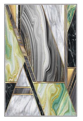 Paklājs Conceptum Hypnose EXFAB325, zelta krās./melns krās./pelēka krās., 120 cm x 80 cm