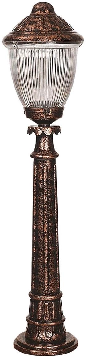 Pastatomas lauko šviestuvas Opviq BSU-68210-BKR-B, 60W, E27, IP65, bronzos sp./ruda sp., 23 cm x 100 cm