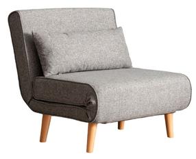 Sofa-lova Hanah Home Folde Single 1-Seat, šviesiai pilka sp., 80 x 50 cm x 42 cm