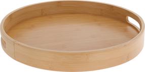 Servēšanas paplāte BA2100110, Ø 40 cm, brūngans krās., bambuss