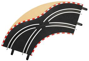Trasos dalys Carrera Curve K1/90, juoda sp.