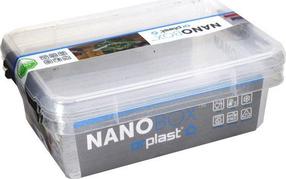 Pārtikas kastes komplekts Orplast NanoBox, 1.15 l, 19.5 cm x 15 cm, caurspīdīga krās., 2 gab.