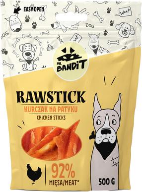 Skanėstas šunims Mr. Bandit Rawstick Chicken Sticks, vištiena, 0.5 kg