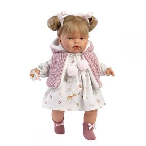 Lelle ar aksesuāriem Llorens Joelle 38354, 38 cm, balta krās.