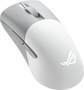 Belaidė kompiuterinė pelė Asus ROG Keris Wireless AimPoint, bluetooth / usb, balta sp.