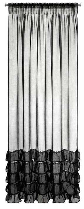 Prekė su pažeista pakuote. Dieninė užuolaida Dani 1, juoda sp., 140 cm x 250 cm 