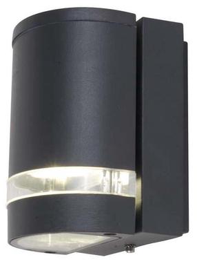Sieninis lauko šviestuvas Lutec Focus, 35W, GU10, IP44, tamsiai pilka sp., 11 cm x 15 cm
