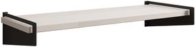Sieninė lentyna ADRK Ovo, juoda sp./blizgios baltos spalvos, 10 cm x 23.5 cm x 60 cm