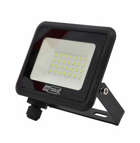 Prožektors bez kustības sensora, pārvietojams AWTools Slim AW17901, 20 W, 1900 lm, 6000 °K, IP65, melna krās.