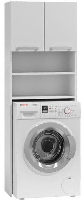 Spintelė virš skalbimo mašinos Pralka Pola Biel, balta, 30 cm x 64 cm x 183 cm