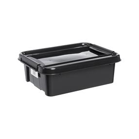Uzglabāšanas kaste ar vāku, rīki/paredzēts uzglabāšanai/rotaļlietām Pro Box 27780203, 21 l, melna krās., 51 x 39 x 16.9 cm