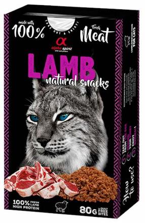 Skanėstas katėms Alpha Spirit Natural, ėriena, 0.08 kg