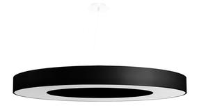 Valgusti rippuv Sollux Saturno Slim 90 SL.0798, E27, 8 x 60 W, valge v. / must v.