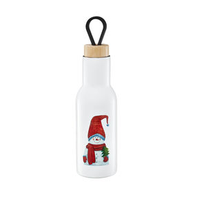 Termopudele Ambition Forest Snowman, 0.4 l, balts krās./sarkana krās.
