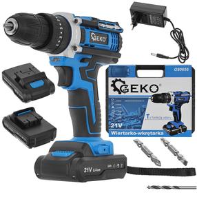 Bezvadu triecienurbjmašīna ar bateriju Geko G80656, 20 V, 2 Ah