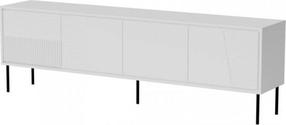 TV galds Cama Meble Abi, balts krās., 38 cm x 200 cm x 62 cm