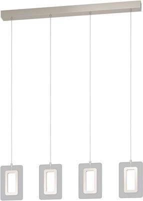 Lampa karināms Eglo Enaluri 99107, LED, 3000 °K, 4 x 5.4 W, pelēka krās. / satīna niķelis krās.