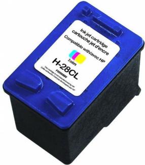 Tintes printera kasetne Uprint H-28, zila krās./sarkana krās./dzeltena krās.