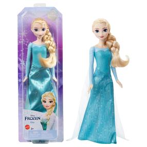 Lėlė - pasakos personažas Mattel Disney Princess Frozen Elsa HLW47, 28 cm, mėlyna sp.