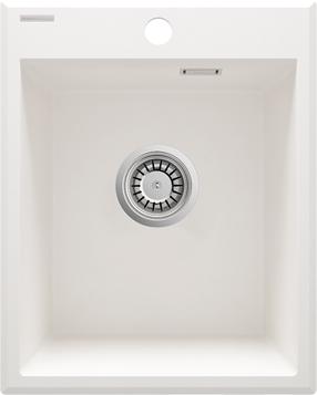 Кухонная мойка Deante Eridan ZQE A104, гранит, 40 см x 50 см x 20 см, белый цв.