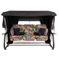 Lauko sūpynės Patio Venezia Lux Black Edition, įvairių spalvų, 221 cm x 143 cm x 173 cm