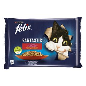 Mitrā kaķu barība Felix Fantastic, 0.085 kg x 4 gab.