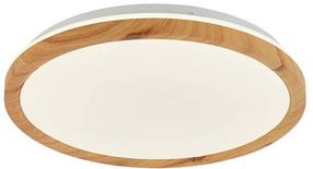 Šviestuvas lubų Candellux Kato, LED, 4000 °K, 1 x 16 W, balta sp. / ruda sp., 30 x 30 cm