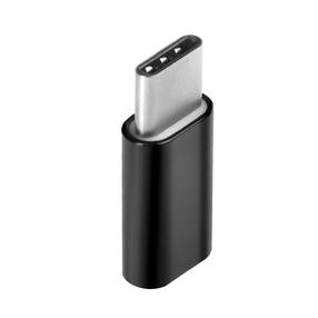 Adapteris, Micro USB/USB Type-C, juoda sp.